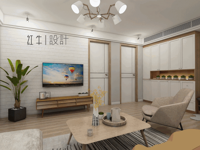 南京九龙雅苑92平米北欧风格装修  空间气氛营造者01